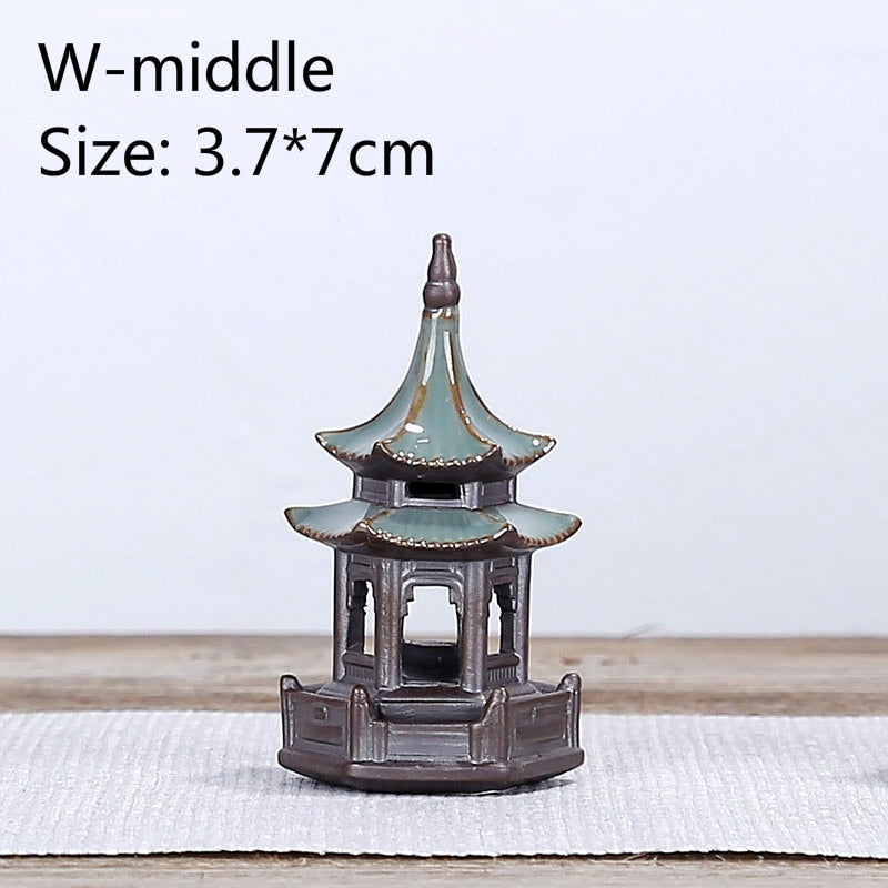 F Bonsai Fairy Garden Ornament Ceramic Figure Ge Yao Zen Meaning Little Monk Micro Landscape Home Decoration Accessories Tea Pet acacuss