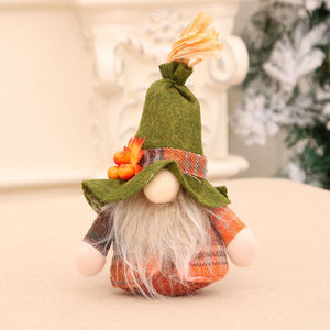 Fall Gnome Figurines Pumpkin Sunflower Swedish Elf Dwarf Plush Ornaments For Christmas Autumn Halloween Thanksgiving Decoration acacuss