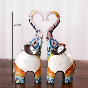 Figurine Decorative Resin Statue For Home Decoration European Creative Wedding Gift Giraffe Statues Home Decor Sculpture acacuss
