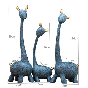 Figurine Decorative Resin Statue For Home Decoration European Creative Wedding Gift Giraffe Statues Home Decor Sculpture acacuss