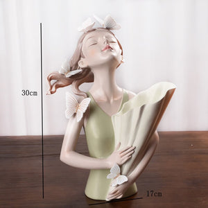 Figurine Decorative Resin Statue For Home Decoration European Creative Wedding Gift Giraffe Statues Home Decor Sculpture acacuss