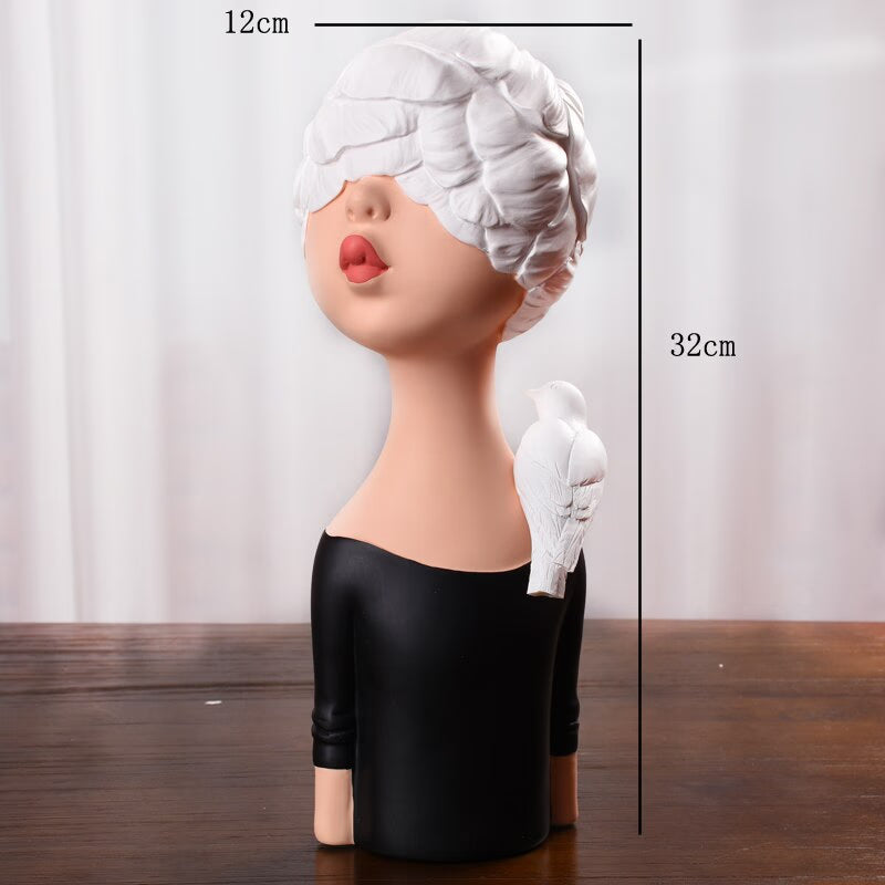 Figurine Decorative Resin Statue For Home Decoration European Creative Wedding Gift Giraffe Statues Home Decor Sculpture acacuss