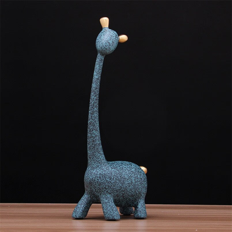 Figurine Decorative Resin Statue For Home Decoration European Creative Wedding Gift Giraffe Statues Home Decor Sculpture acacuss