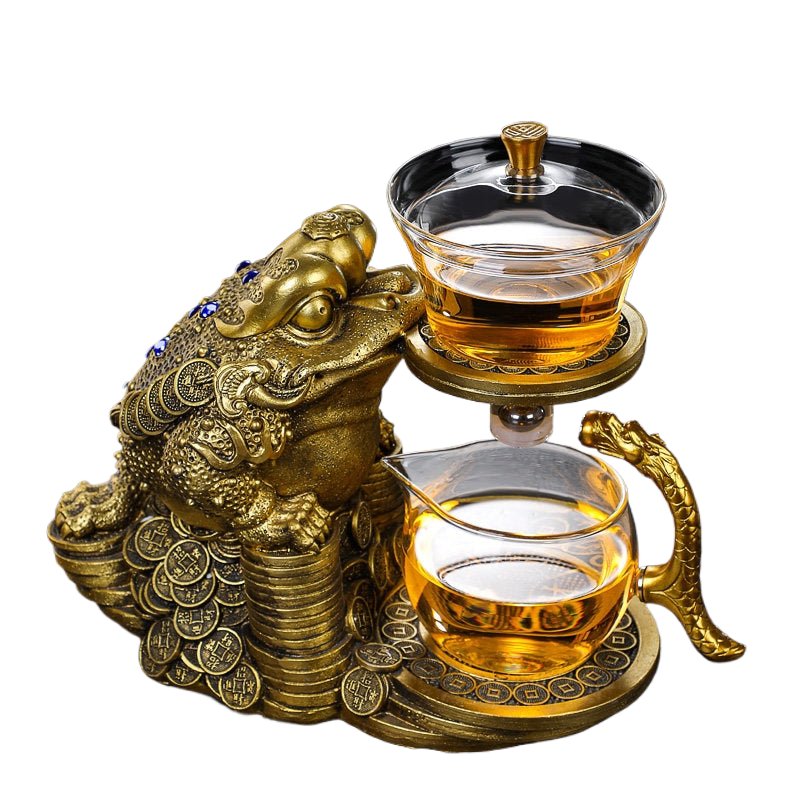 Frog Teapot Set Unique Glass Chinese Style - ACACUSS