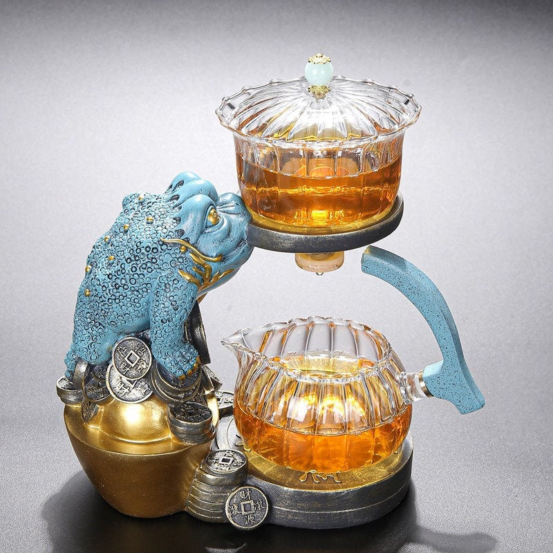 ACACUSS Frog Teapot Set Unique Glass Teapot Chinese Style Household Jinchan Tea Maker Teapot - ACACUSS