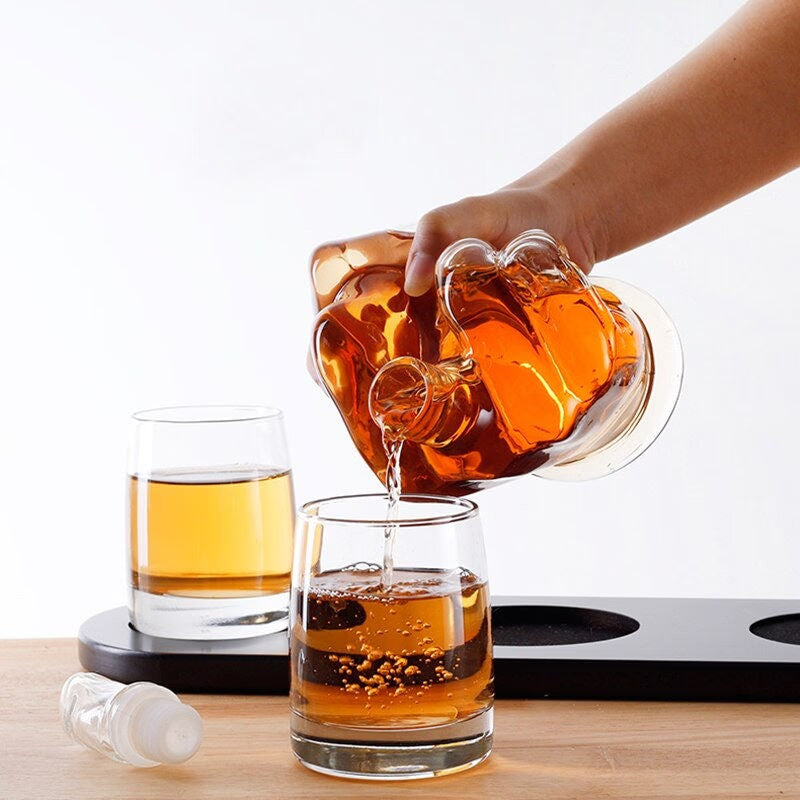 Fuck OFF Whiskey Scotch Decanter Set Best for whiskey gift Vintage Blower Pot Diamond Wine Stopper Glass Decanter Bottle - wine decanter - acacuss