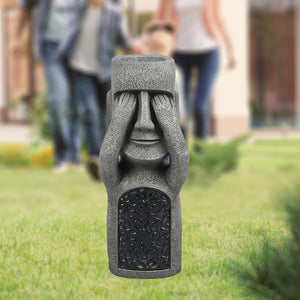 Funny Easter Island Statue Ahu Akivi Moai Monolith Garden Decor Sculpture acacuss