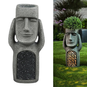 Funny Easter Island Statue Ahu Akivi Moai Monolith Garden Decor Sculpture acacuss