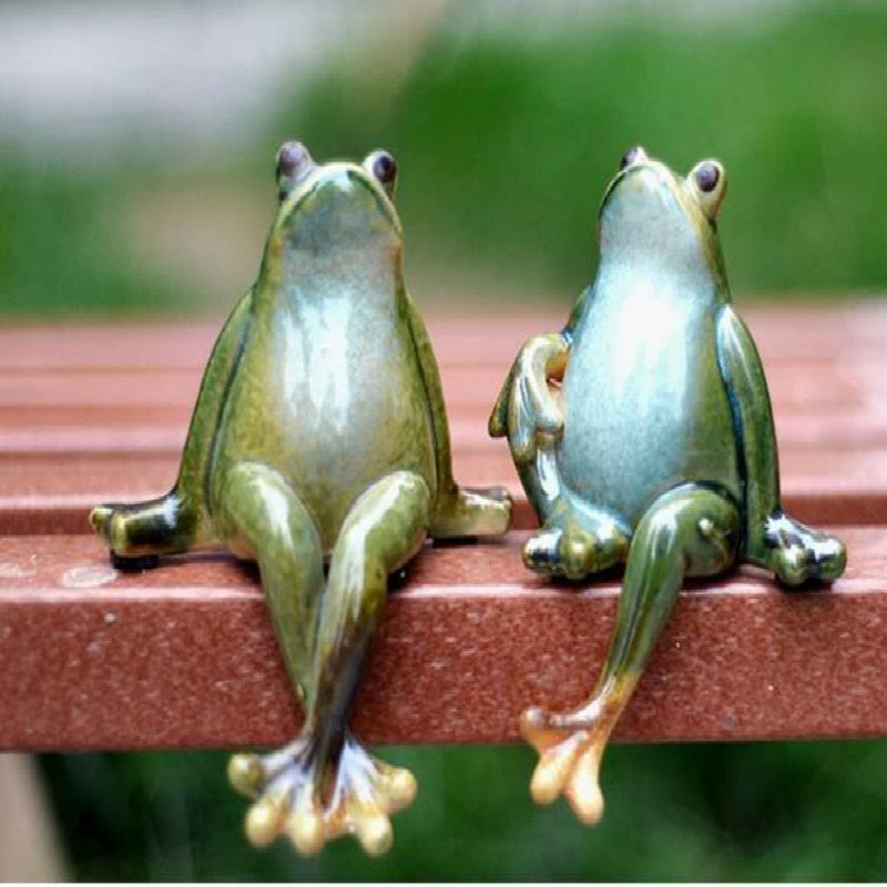 Funny cartoon frog souvenir Home decoration decorations wedding Monroe furnishings creative cute ceramics Garden decor Crafts acacuss