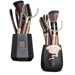 GIANXI Tea Ceremony Six Gentlemen Set Tea knife Tea Needle Chaze Kung Fu Ceramic Tea Set Accessories Wooden Tea Making Tools acacuss