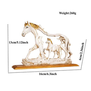 Galloping Horse Desktop Figurine Artwork Micro Room Aesthetic Standing Horses Statue Office Computer Desk Bookshelf Decor acacuss