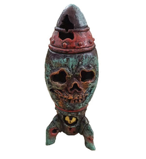 Garden Halloween Skeleton Bomb The Skull Bomb Nuclear Warhead Resin Decorative Crafts Ornament acacuss
