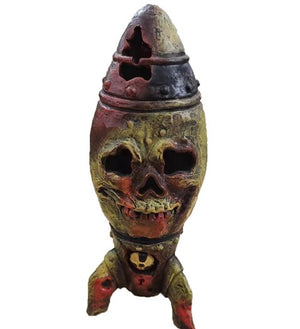 Garden Halloween Skeleton Bomb The Skull Bomb Nuclear Warhead Resin Decorative Crafts Ornament acacuss