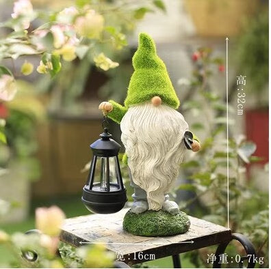 Garden Solar Resin Lamp Christmas Elf Dwarf Decoration Succulent Garden Garden Lamp Landscape Decoration acacuss
