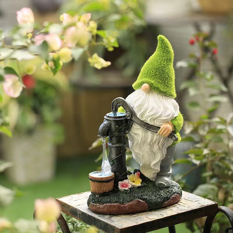Garden Solar Resin Lamp Christmas Elf Dwarf Decoration Succulent Garden Garden Lamp Landscape Decoration acacuss