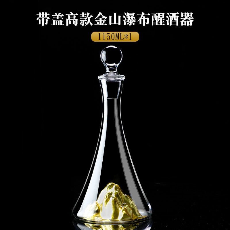 Glass Quick Decanter Light Luxury Waterfall Wine Red Wine Filter Household European Creative Wine Dispenser Wine Bottle acacuss