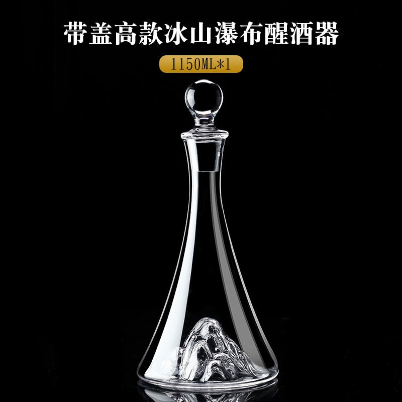 Glass Quick Decanter Light Luxury Waterfall Wine Red Wine Filter Household European Creative Wine Dispenser Wine Bottle acacuss