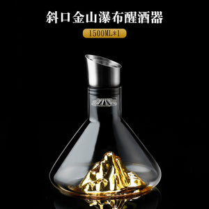 Glass Quick Decanter Light Luxury Waterfall Wine Red Wine Filter Household European Creative Wine Dispenser Wine Bottle acacuss