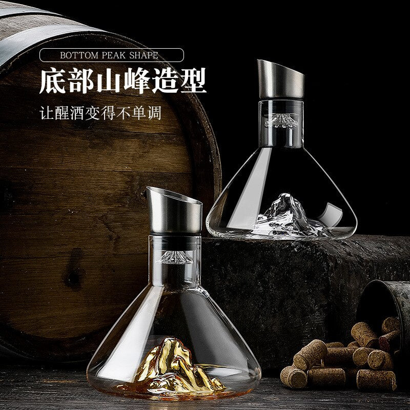 Glass Quick Decanter Light Luxury Waterfall Wine Red Wine Filter Household European Creative Wine Dispenser Wine Bottle acacuss