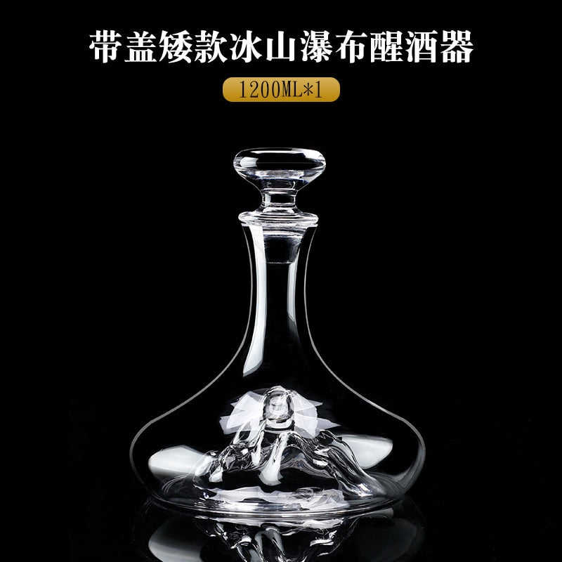 Glass Quick Decanter Light Luxury Waterfall Wine Red Wine Filter Household European Creative Wine Dispenser Wine Bottle acacuss