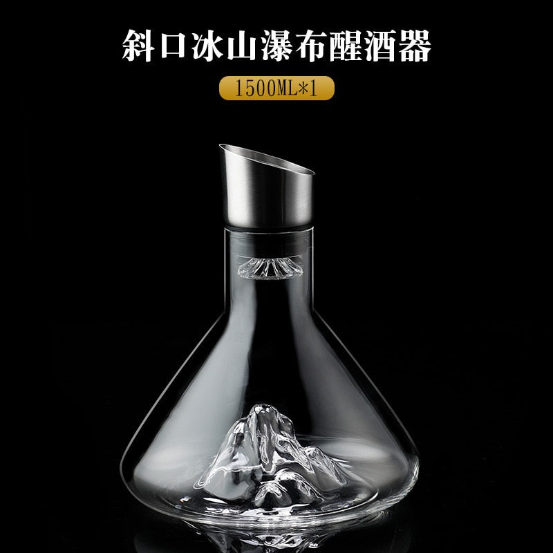 Glass Quick Decanter Light Luxury Waterfall Wine Red Wine Filter Household European Creative Wine Dispenser Wine Bottle acacuss