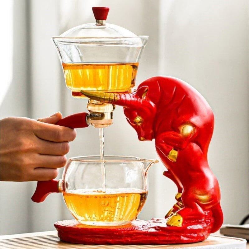 ACACUSS Loose leaf tea infuser for Herbal TEA Best tea Lover Gift | Bullish tea infuser Organic Tea Gift Box with tea strainer - ACACUSS