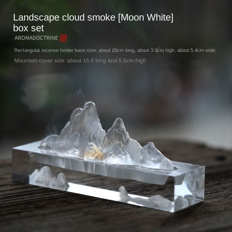 Glass landscape decoration wire incense stick incense holder incense burner lying incense smoke stove tea ceremony pen holder acacuss