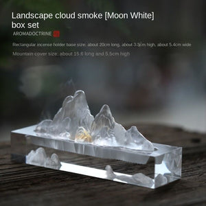Glass landscape decoration wire incense stick incense holder incense burner lying incense smoke stove tea ceremony pen holder acacuss