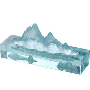 Glass landscape decoration wire incense stick incense holder incense burner lying incense smoke stove tea ceremony pen holder acacuss