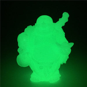 Glowing Chinese Money Laughing Buddha Statue Sculpture Man-made Jade Stone Home Decoration Maitreya Buddha Statues Figurines acacuss