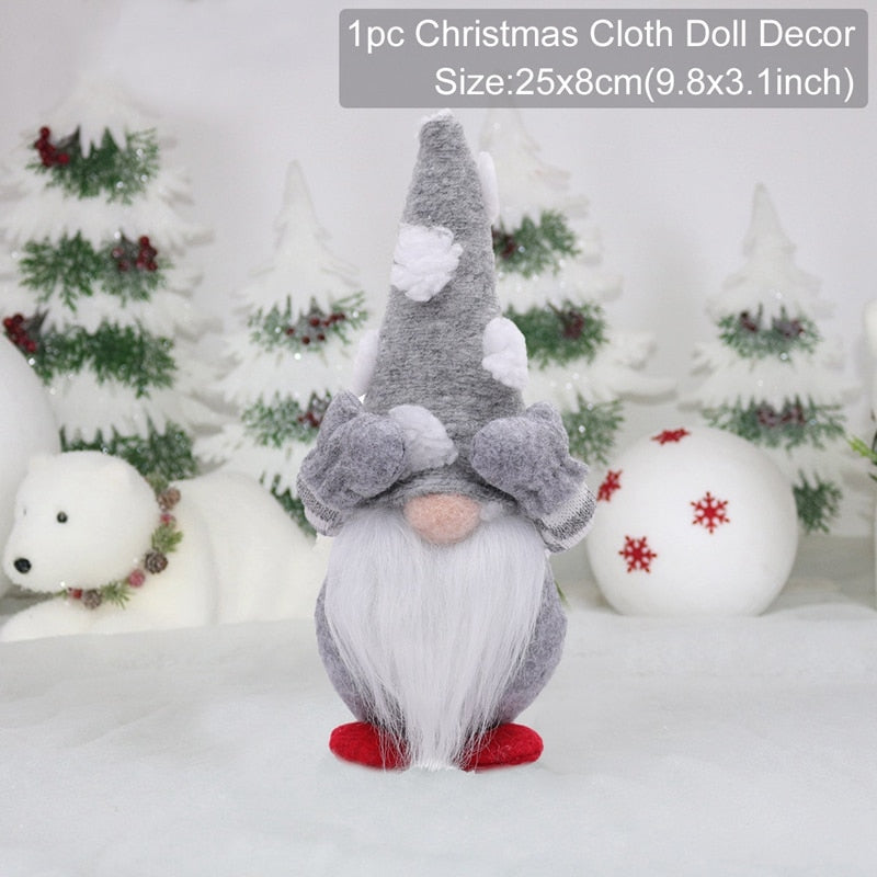 Gnome Christmas Faceless Doll Merry Christmas Decorations For Home 2023 Cristmas Ornament Xmas Navidad Natal Gifts New Year 2024 acacuss