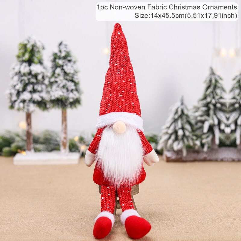 Gnome Christmas Faceless Doll Merry Christmas Decorations For Home 2023 Cristmas Ornament Xmas Navidad Natal Gifts New Year 2024 acacuss