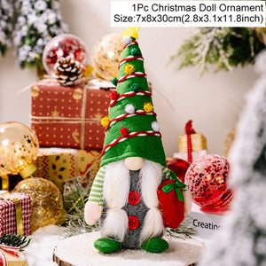 Gnome Christmas Faceless Doll Merry Christmas Decorations For Home 2023 Cristmas Ornament Xmas Navidad Natal Gifts New Year 2024 acacuss