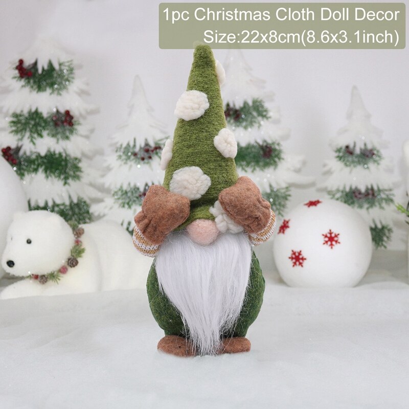 Gnome Christmas Faceless Doll Merry Christmas Decorations For Home 2023 Cristmas Ornament Xmas Navidad Natal Gifts New Year 2024 acacuss