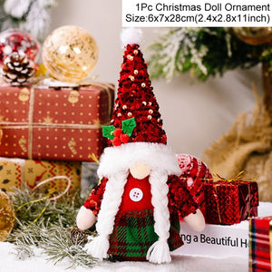 Gnome Christmas Faceless Doll Merry Christmas Decorations For Home 2023 Cristmas Ornament Xmas Navidad Natal Gifts New Year 2024 acacuss