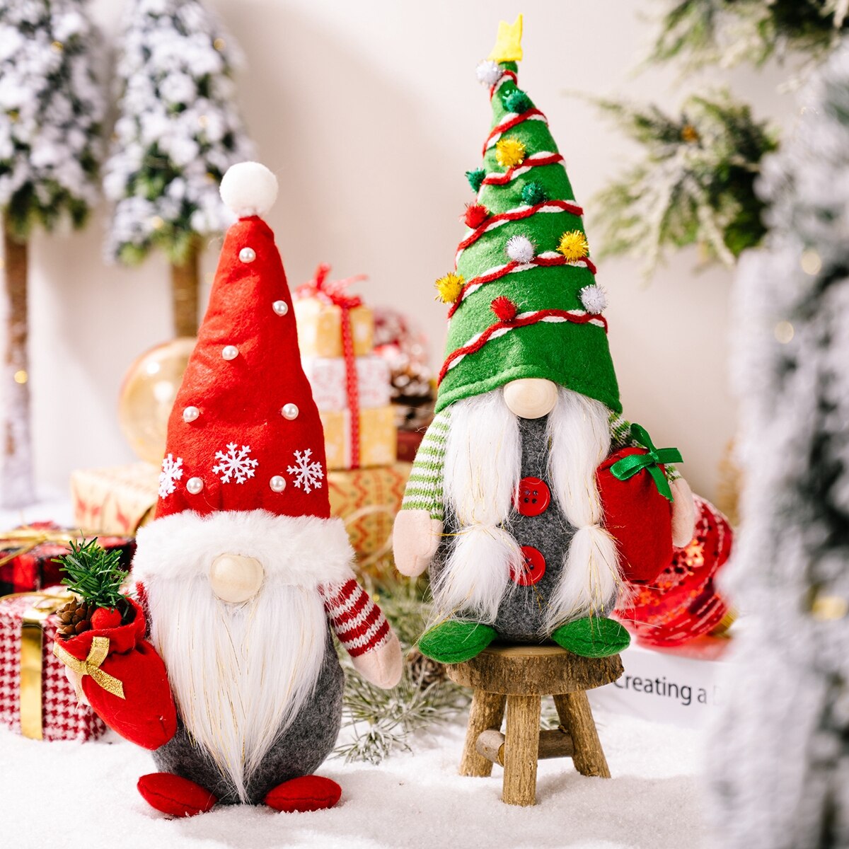 Gnome Christmas Faceless Doll Merry Christmas Decorations For Home 2023 Cristmas Ornament Xmas Navidad Natal Gifts New Year 2024 acacuss
