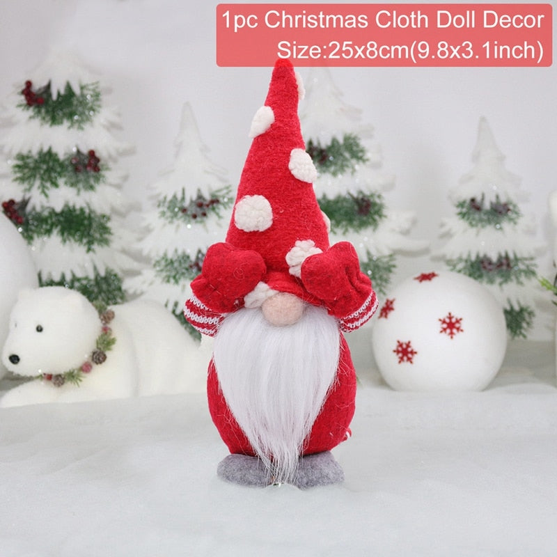 Gnome Christmas Faceless Doll Merry Christmas Decorations For Home 2023 Cristmas Ornament Xmas Navidad Natal Gifts New Year 2024 acacuss