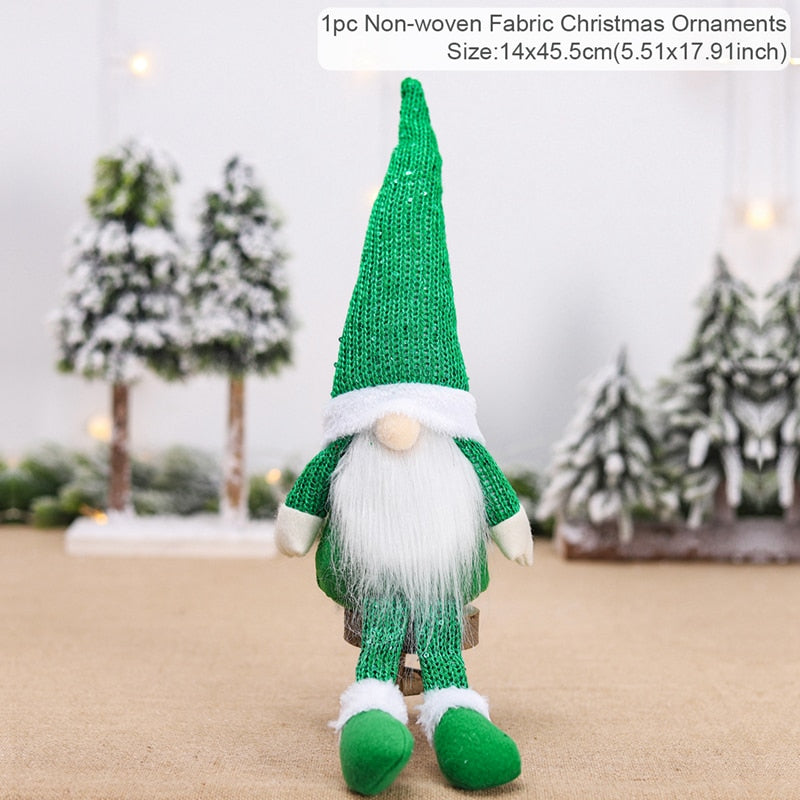 Gnome Christmas Faceless Doll Merry Christmas Decorations For Home 2023 Cristmas Ornament Xmas Navidad Natal Gifts New Year 2024 acacuss