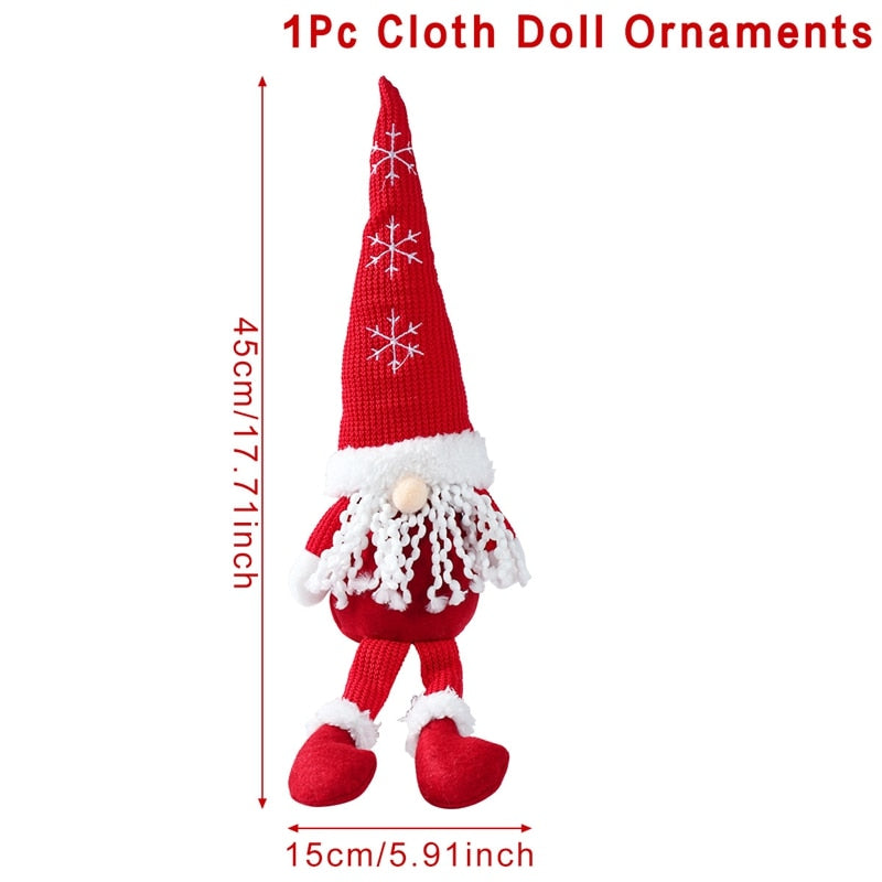 Gnome Christmas Faceless Doll Merry Christmas Decorations For Home Cristmas Ornament Xmas Navidad Natal New Year 2024 acacuss