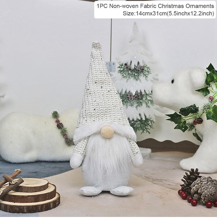 Gnome Christmas Faceless Doll Merry Christmas Decorations For Home Cristmas Ornament Xmas Navidad Natal New Year 2024 acacuss