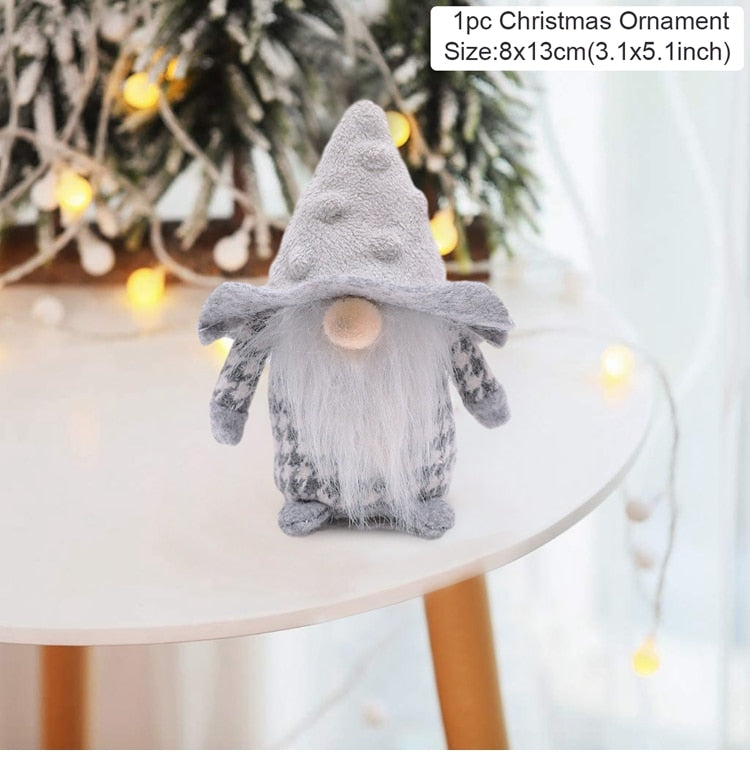 Gnome Christmas Faceless Doll Merry Christmas Decorations For Home Cristmas Ornament Xmas Navidad Natal New Year 2024 acacuss