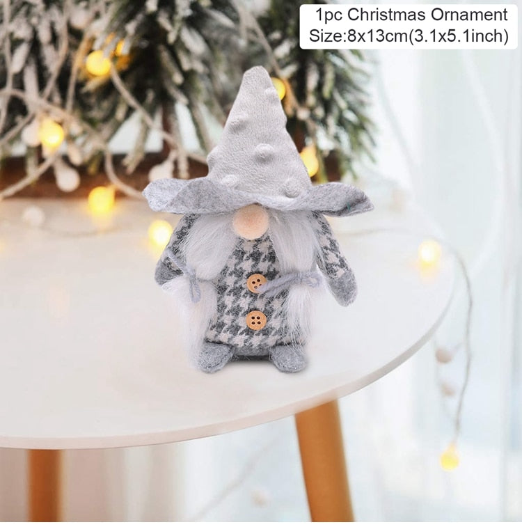 Gnome Christmas Faceless Doll Merry Christmas Decorations For Home Cristmas Ornament Xmas Navidad Natal New Year 2024 acacuss