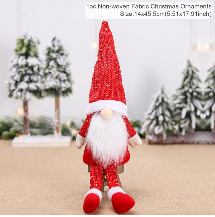 Gnome Christmas Faceless Doll Merry Christmas Decorations For Home Cristmas Ornament Xmas Navidad Natal New Year 2024 acacuss