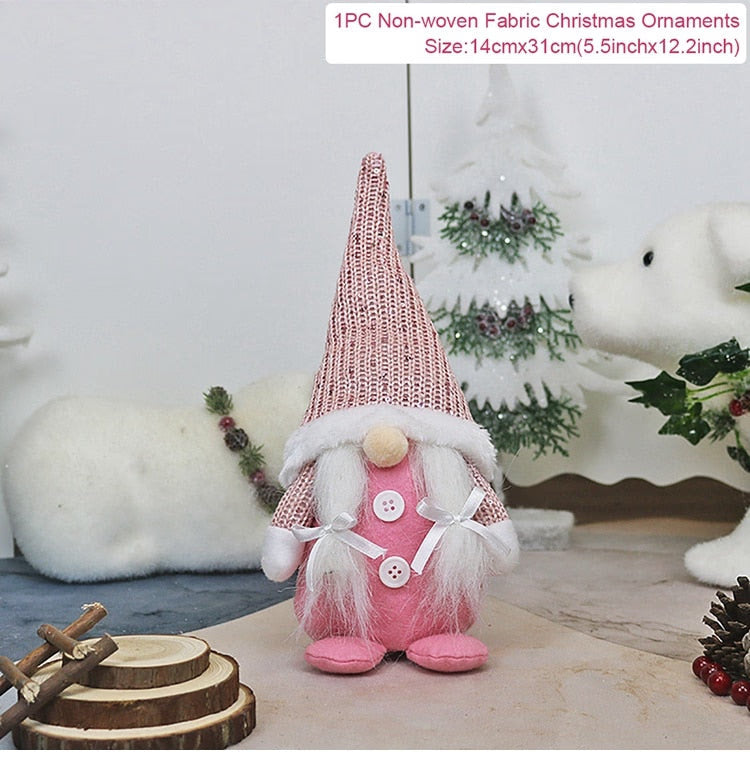Gnome Christmas Faceless Doll Merry Christmas Decorations For Home Cristmas Ornament Xmas Navidad Natal New Year 2024 acacuss