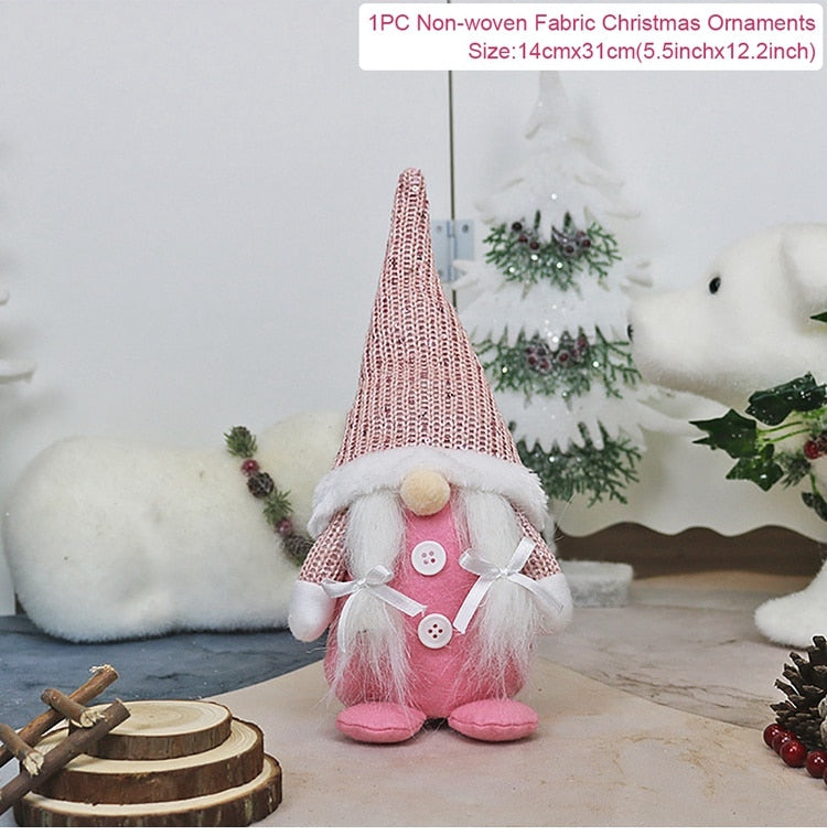 Gnome Christmas Faceless Doll Merry Christmas Decorations For Home Cristmas Ornament Xmas Navidad Natal New Year 2024 acacuss