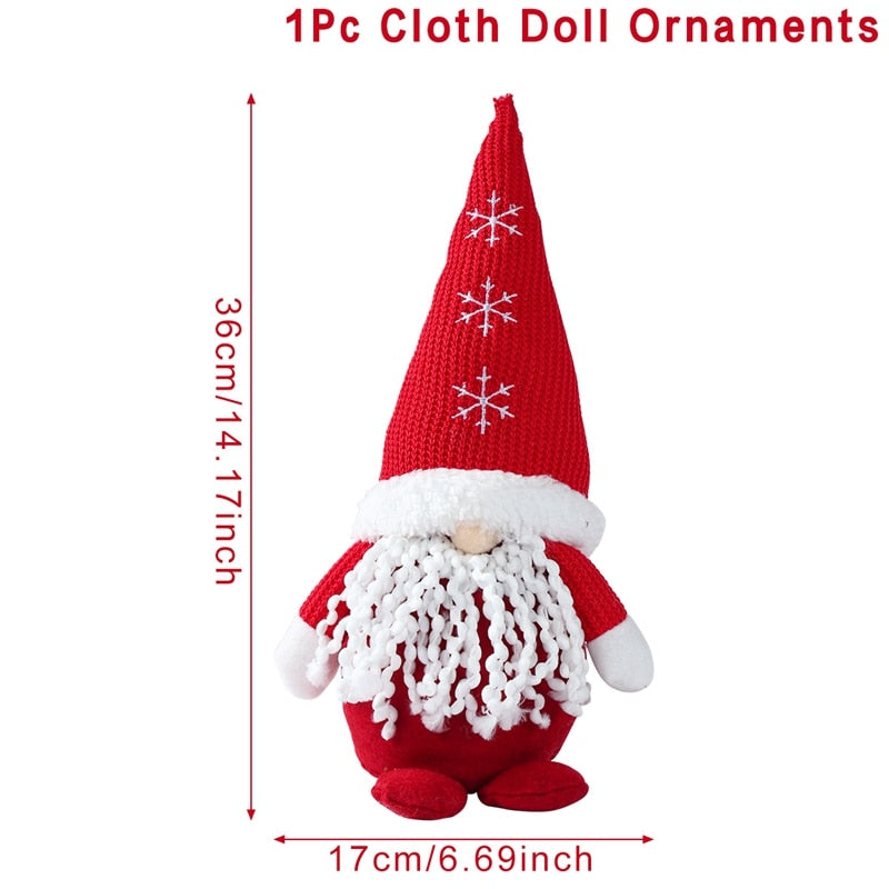 Gnome Christmas Faceless Doll Merry Christmas Decorations For Home Cristmas Ornament Xmas Navidad Natal New Year 2024 acacuss