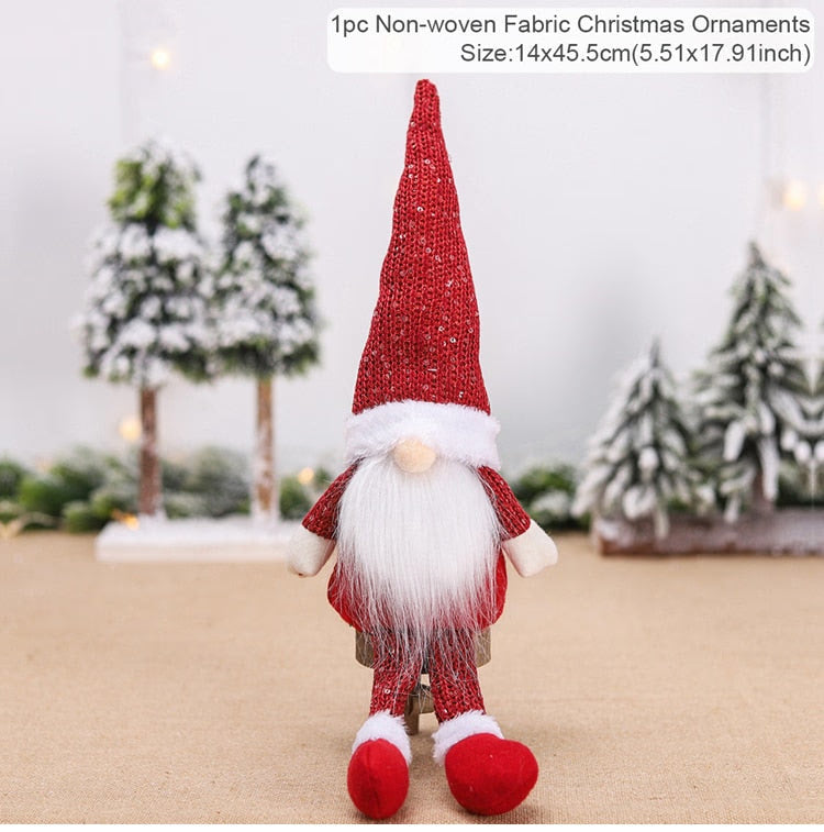Gnome Christmas Faceless Doll Merry Christmas Decorations For Home Cristmas Ornament Xmas Navidad Natal New Year 2024 acacuss