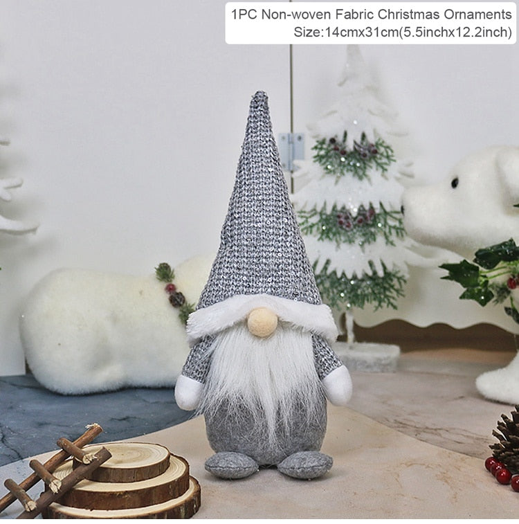 Gnome Christmas Faceless Doll Merry Christmas Decorations For Home Cristmas Ornament Xmas Navidad Natal New Year 2024 acacuss
