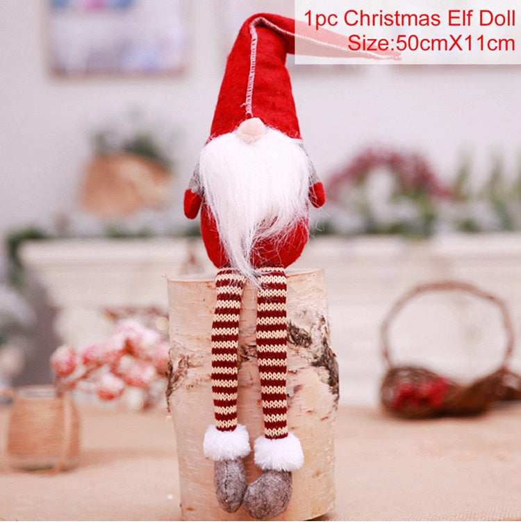 Gnome Christmas Faceless Doll Merry Christmas Decorations For Home Cristmas Ornament Xmas Navidad Natal New Year 2024 acacuss