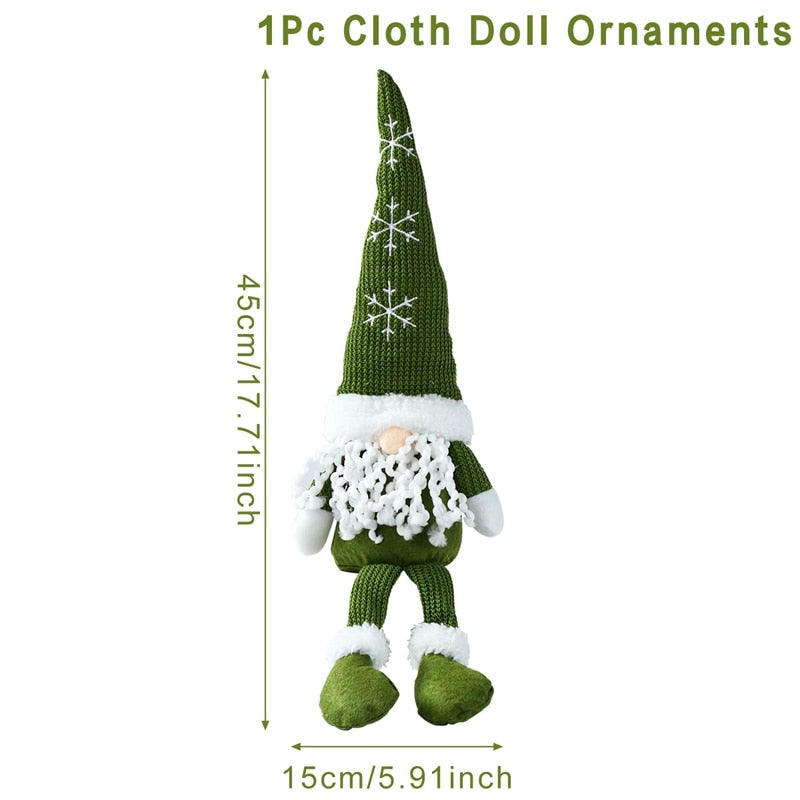 Gnome Christmas Faceless Doll Merry Christmas Decorations For Home Cristmas Ornament Xmas Navidad Natal New Year 2024 acacuss